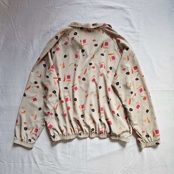 Michelle McGann by Bette & Court golf vintage 80s all over print windbreaker - Picture 4 of 6